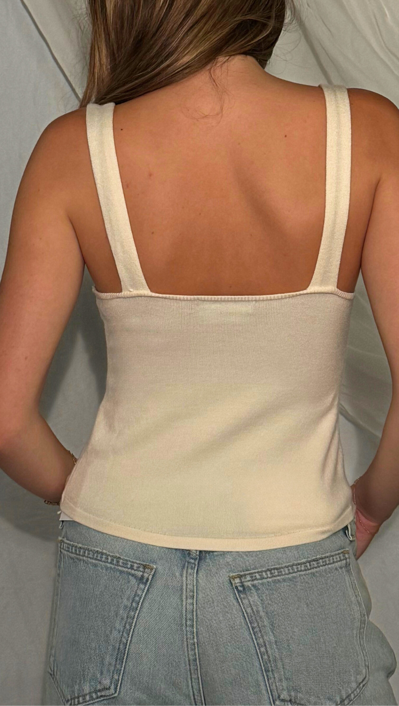 Kami Knit Tank - Off White