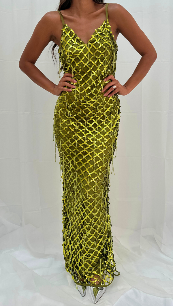 Harley Maxi Dress - Olive