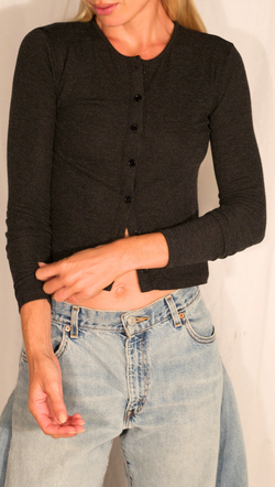Cleo Cardigan - Charcoal