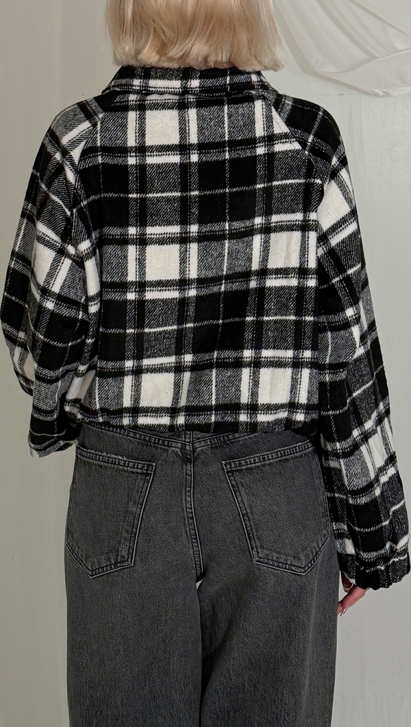 Petra Sweater - Black Plaid