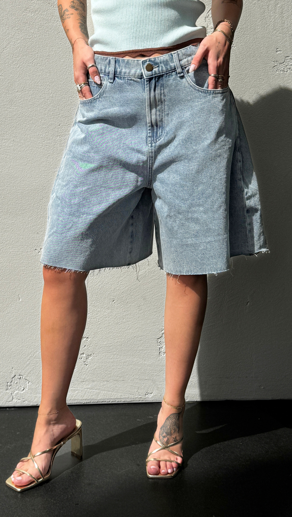 Alix Bermuda Shorts - Denim