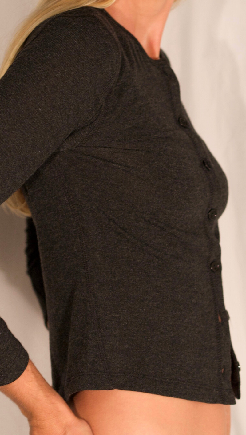 Cleo Cardigan - Charcoal