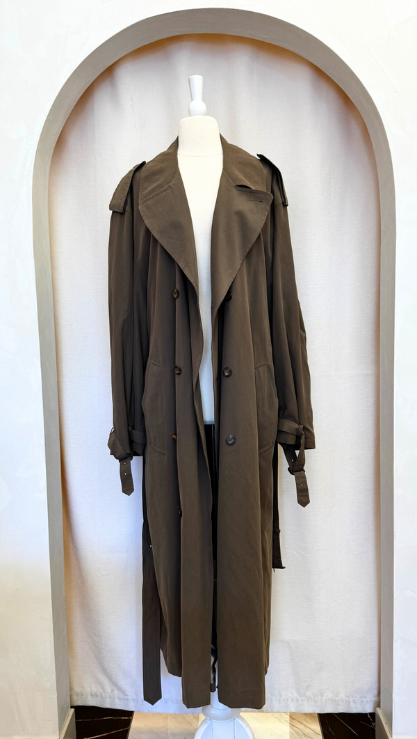 Newport Harbor Epic Vintage Olive Trench Made in USA