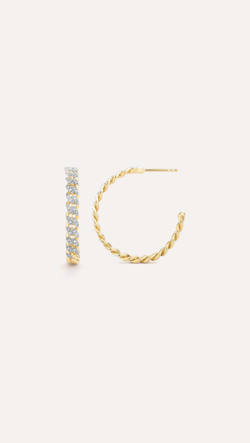 Close Knit Hoop Earrings