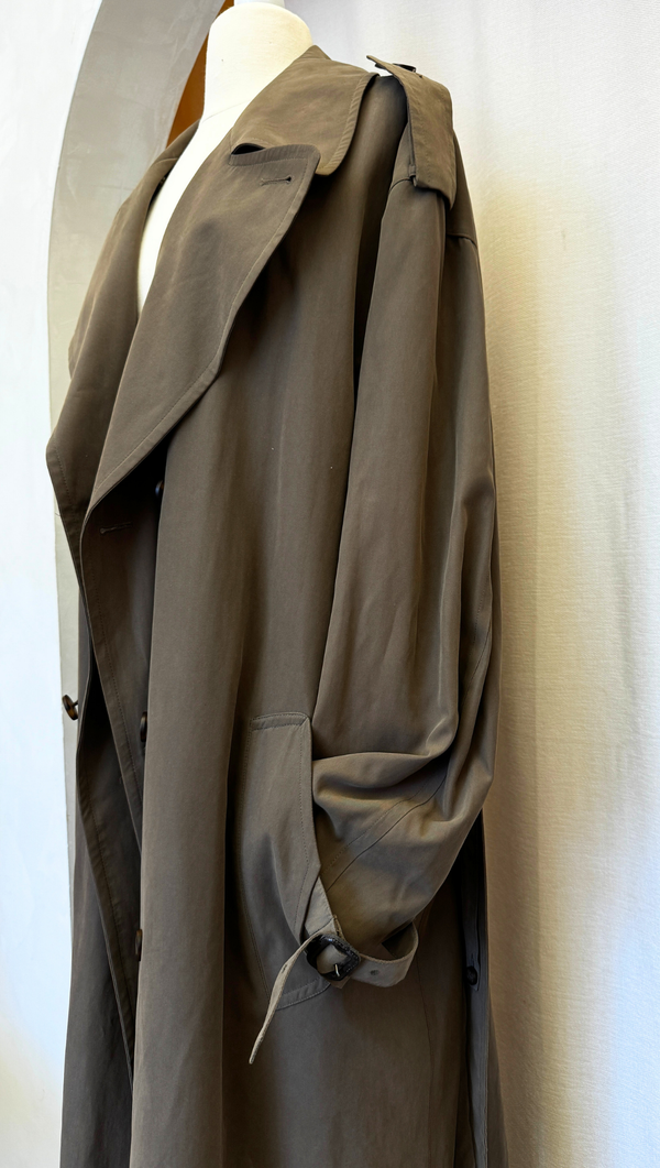 Newport Harbor Epic Vintage Olive Trench Made in USA