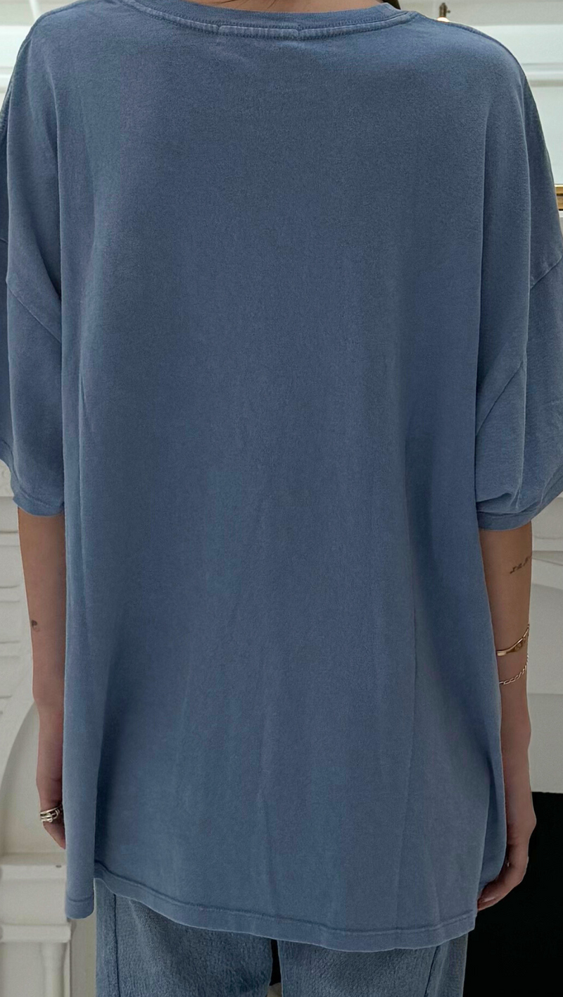 Oversized Tee - Gray Blue