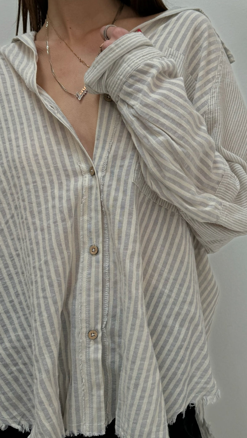 Mable Button Down - Blue Stripe