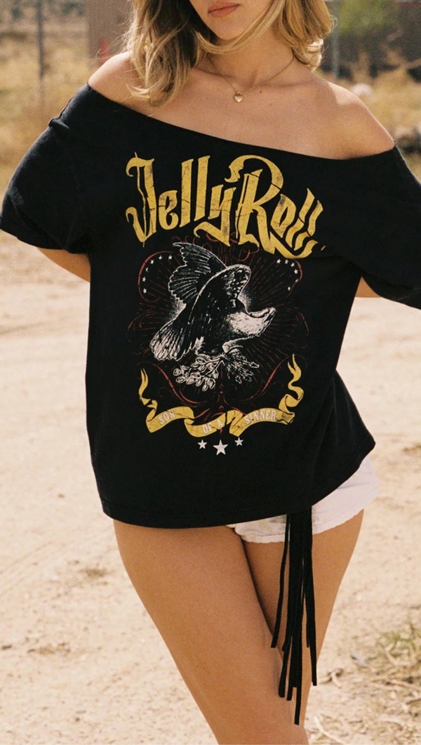 Jelly Roll Son Of A Sinner Merch Tee - Reactive Black