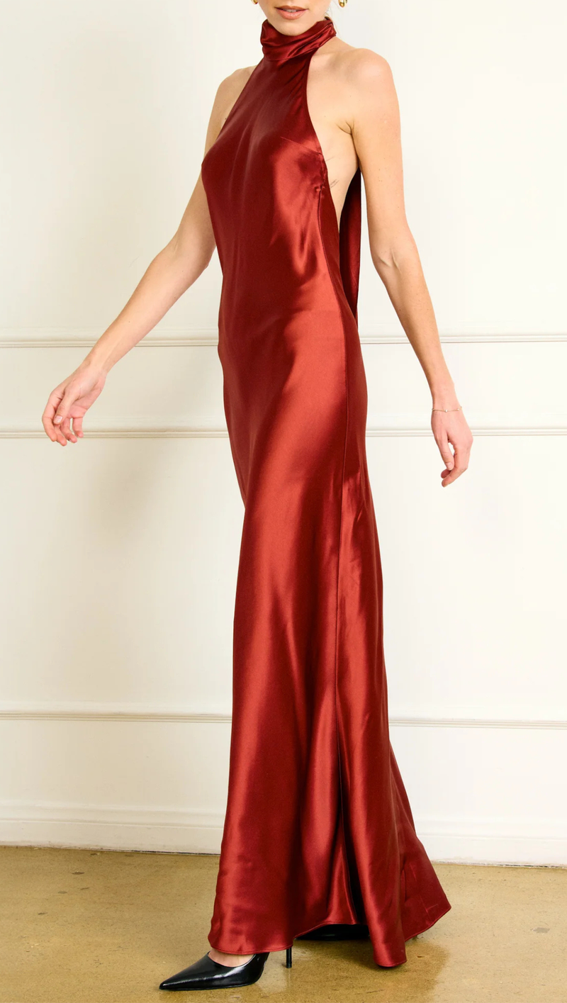 Parven Dress - Cognac