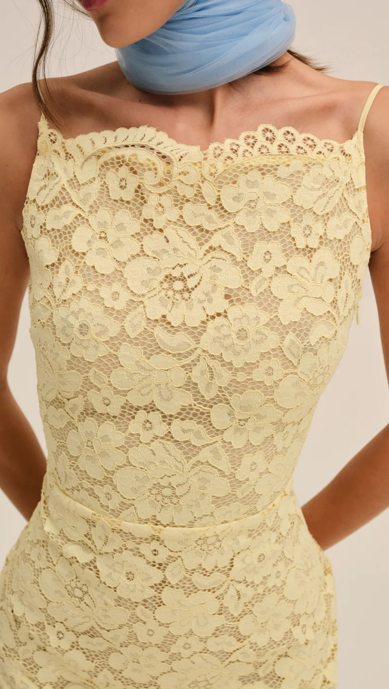 Lakeside Mini Dress - Yellow