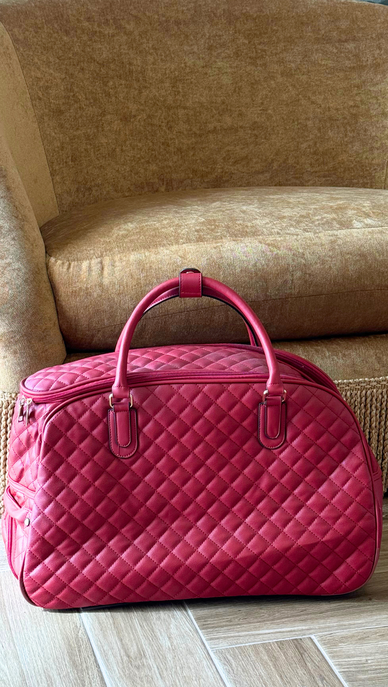 Quilted Weekender - Wine