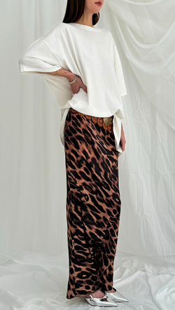 Cleo Maxi Skirt - Leopard