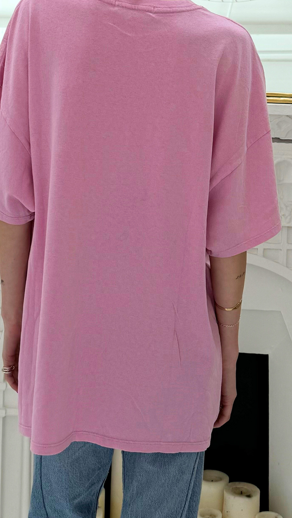 Oversized Tee - Rose Pink