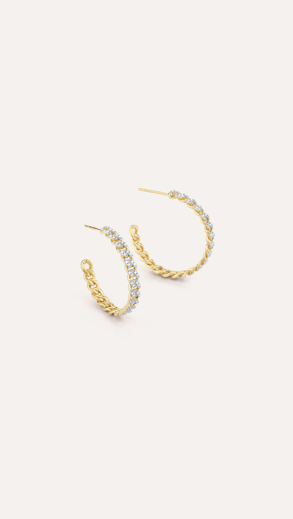 Close Knit Hoop Earrings