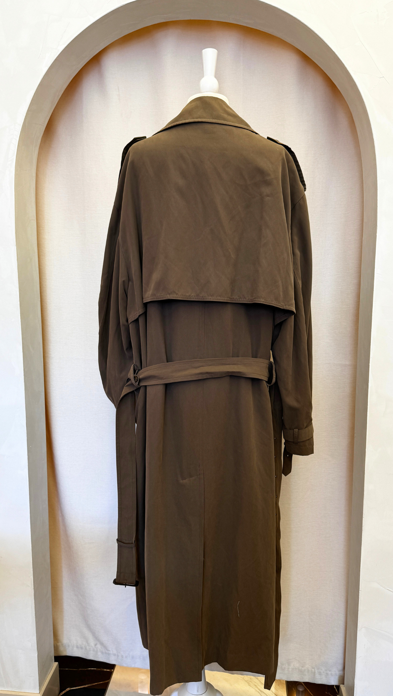 Newport Harbor Epic Vintage Olive Trench Made in USA