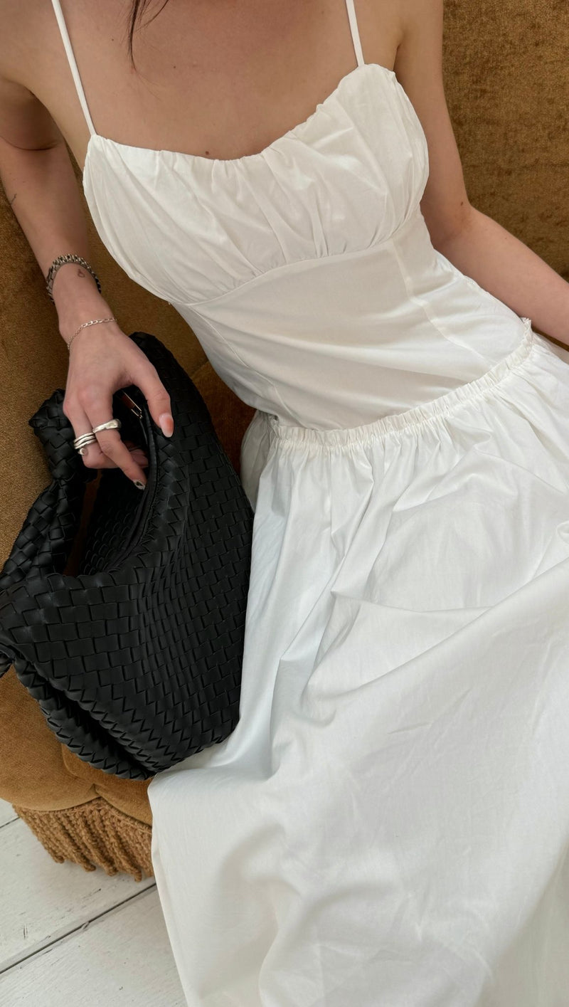 Maison Corset Maxi Dress - White Van De Vort Maison Corset Maxi Dress - White Van De Vort