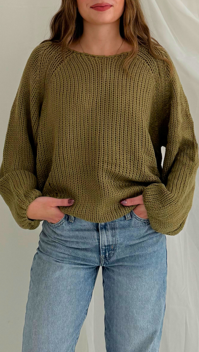 Oliver Pullover Sweater - Olive