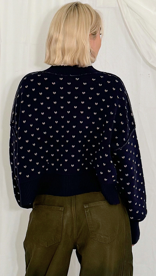 Pattern Easy Street Crop - Navy Combo