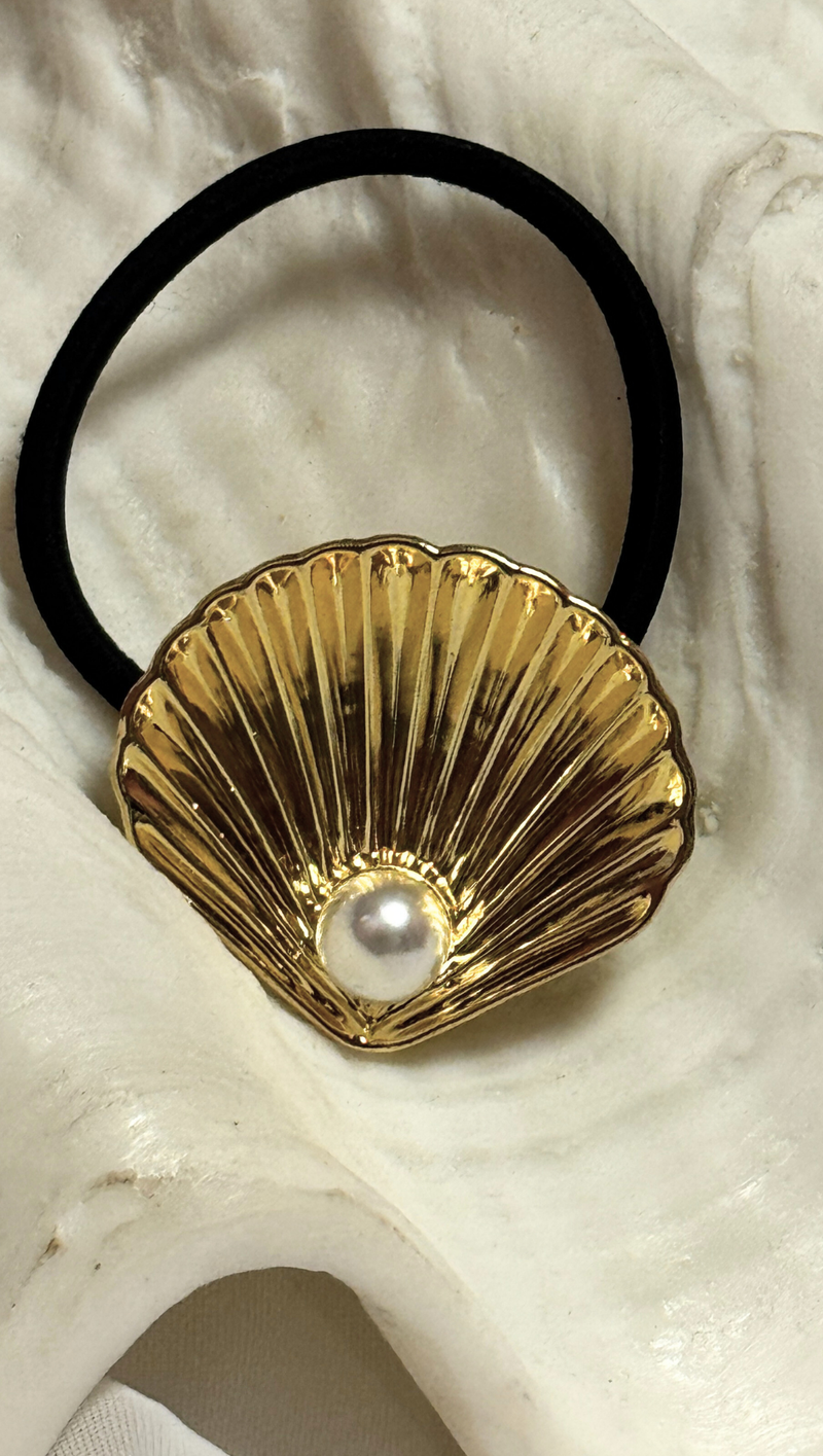 Pearl Shell Hair Tie