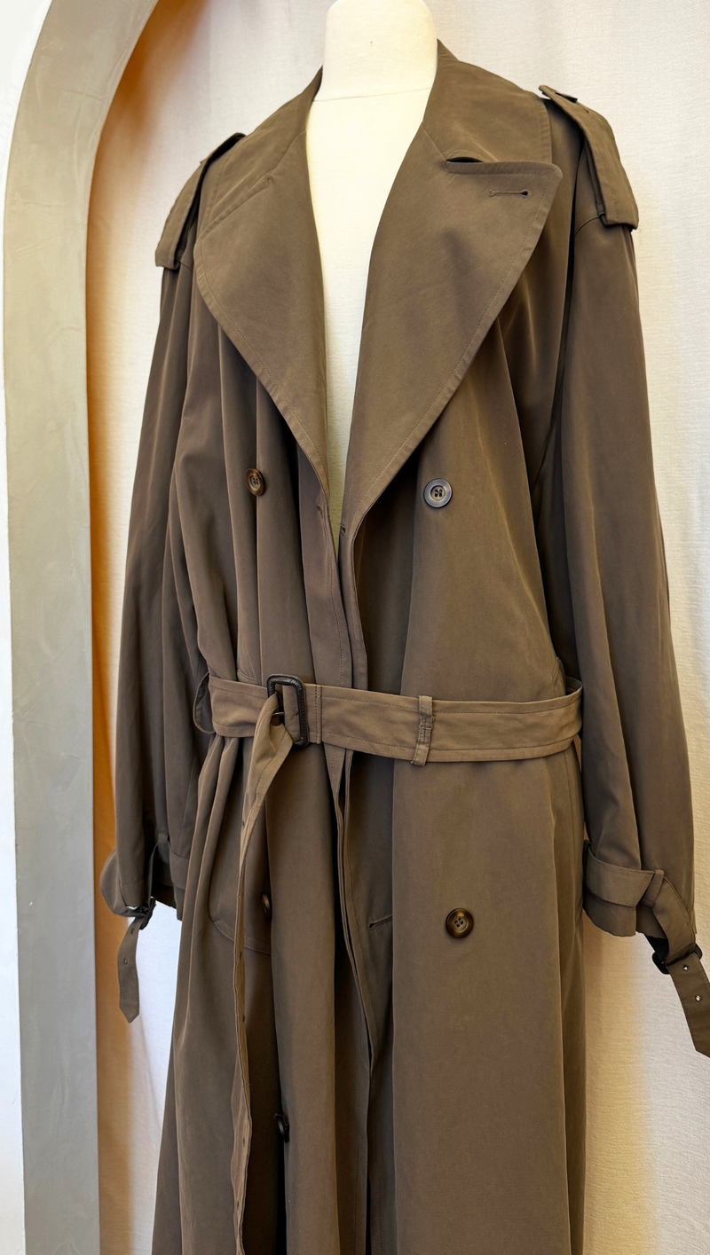 Newport Harbor Epic Vintage Olive Trench Made in USA