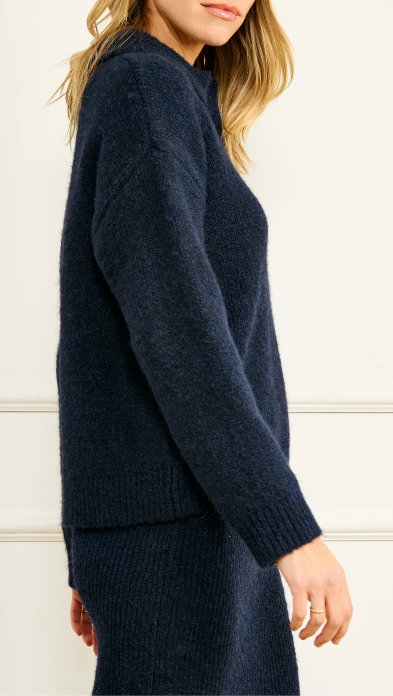 Hart Polo Knit Sweater - Navy