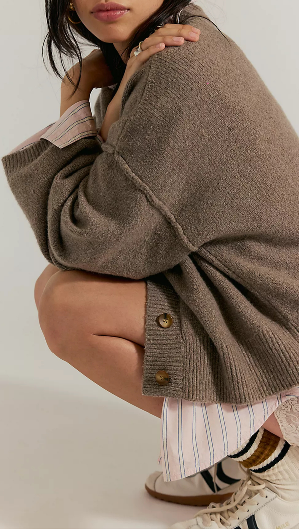 Cool of the Night Cardi - Mocha Melange