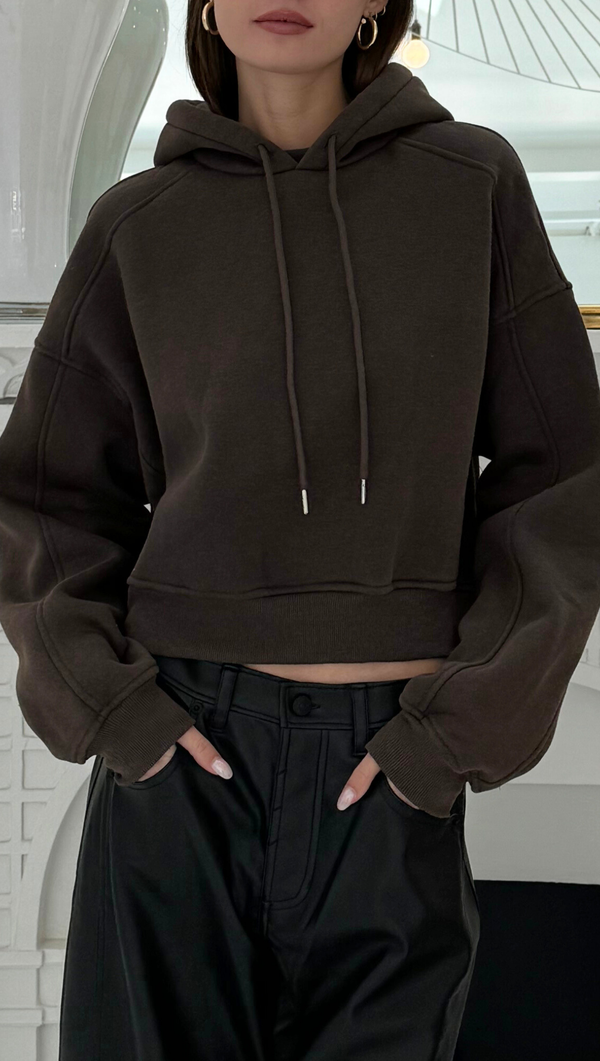 Cropped Pullover - Charcoal