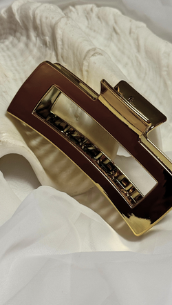Large Metallic Hair Claw