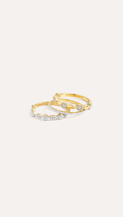 Shiny Three Stackable Ring