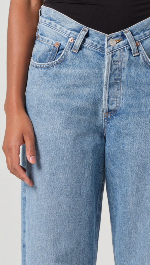 V Waist Baggy Jean - Fairway
