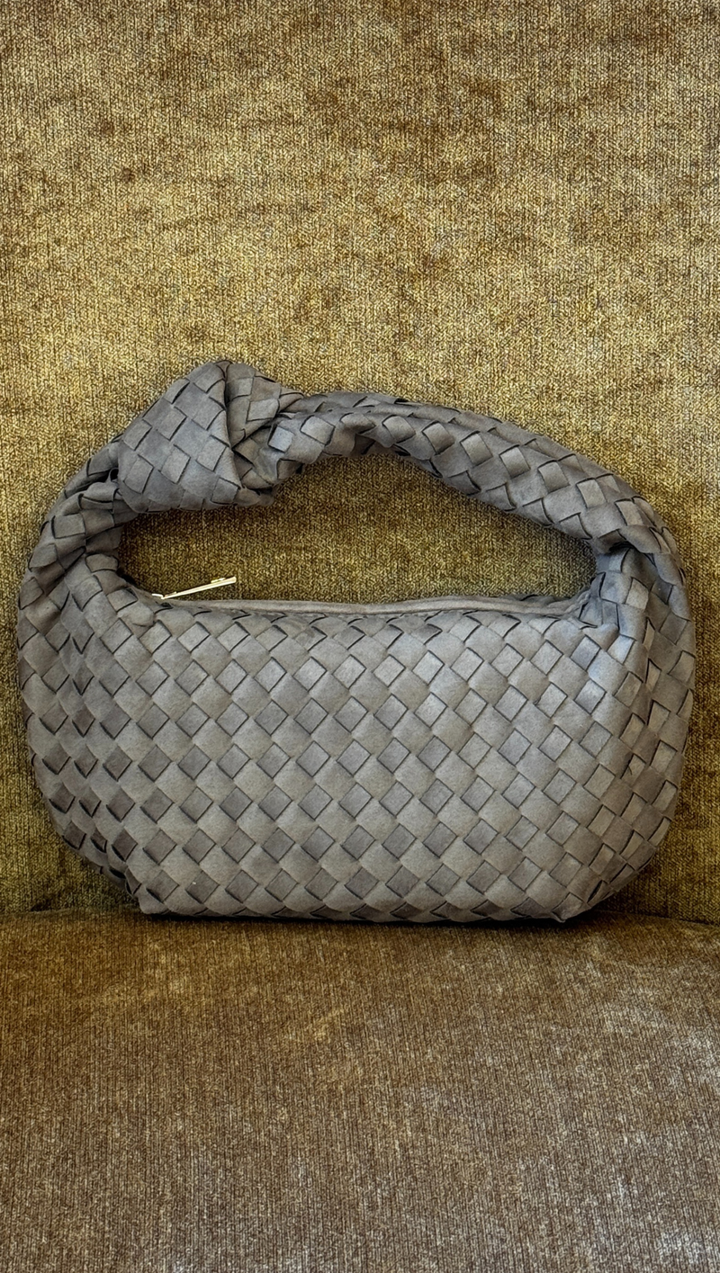 Kerri Handle Bag - Fawn Suede