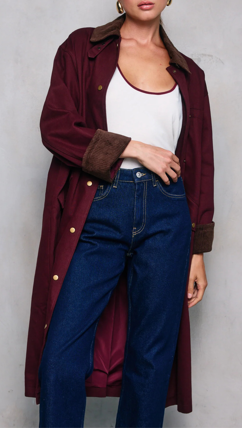 Chelsea Coat - Wine