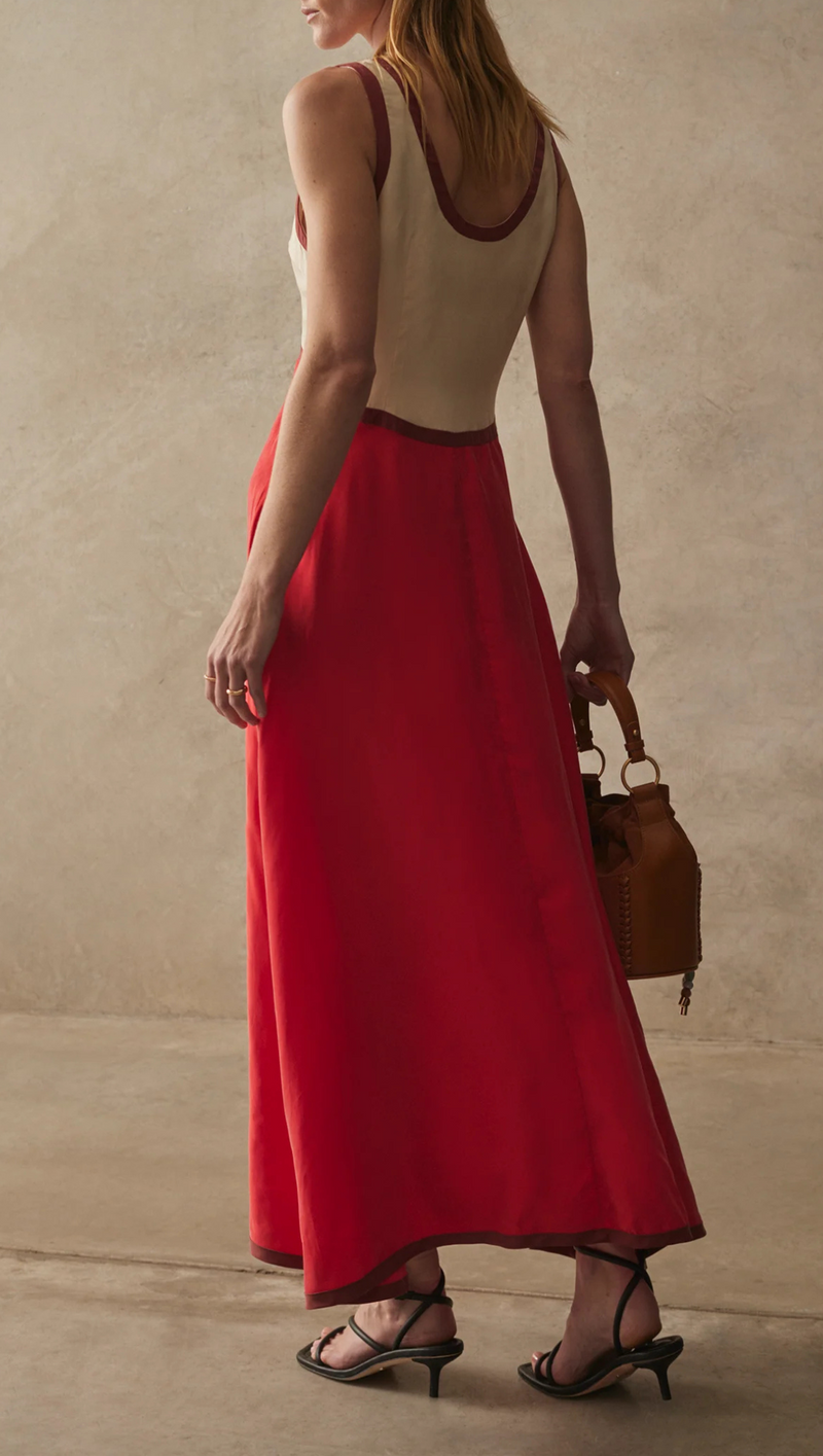 The Aubrey Dress - Scarlet