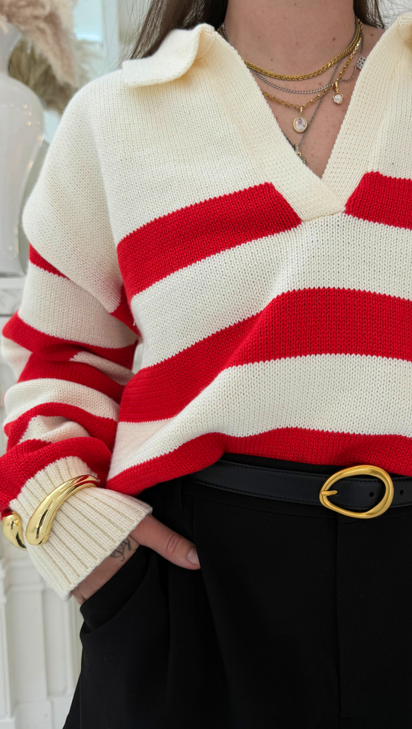 Willow Sweater - Sunny Red