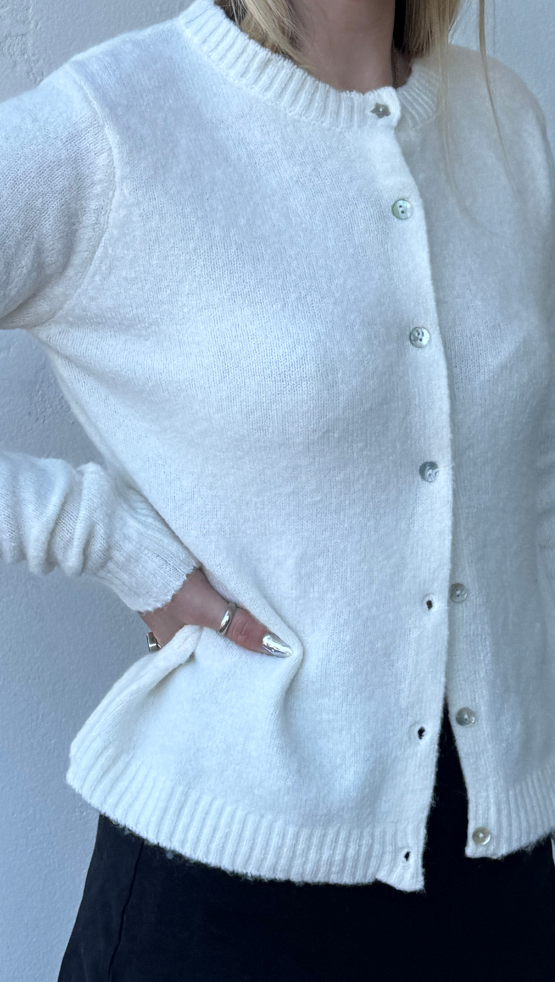 Cozy Winter Cardigan - Off White