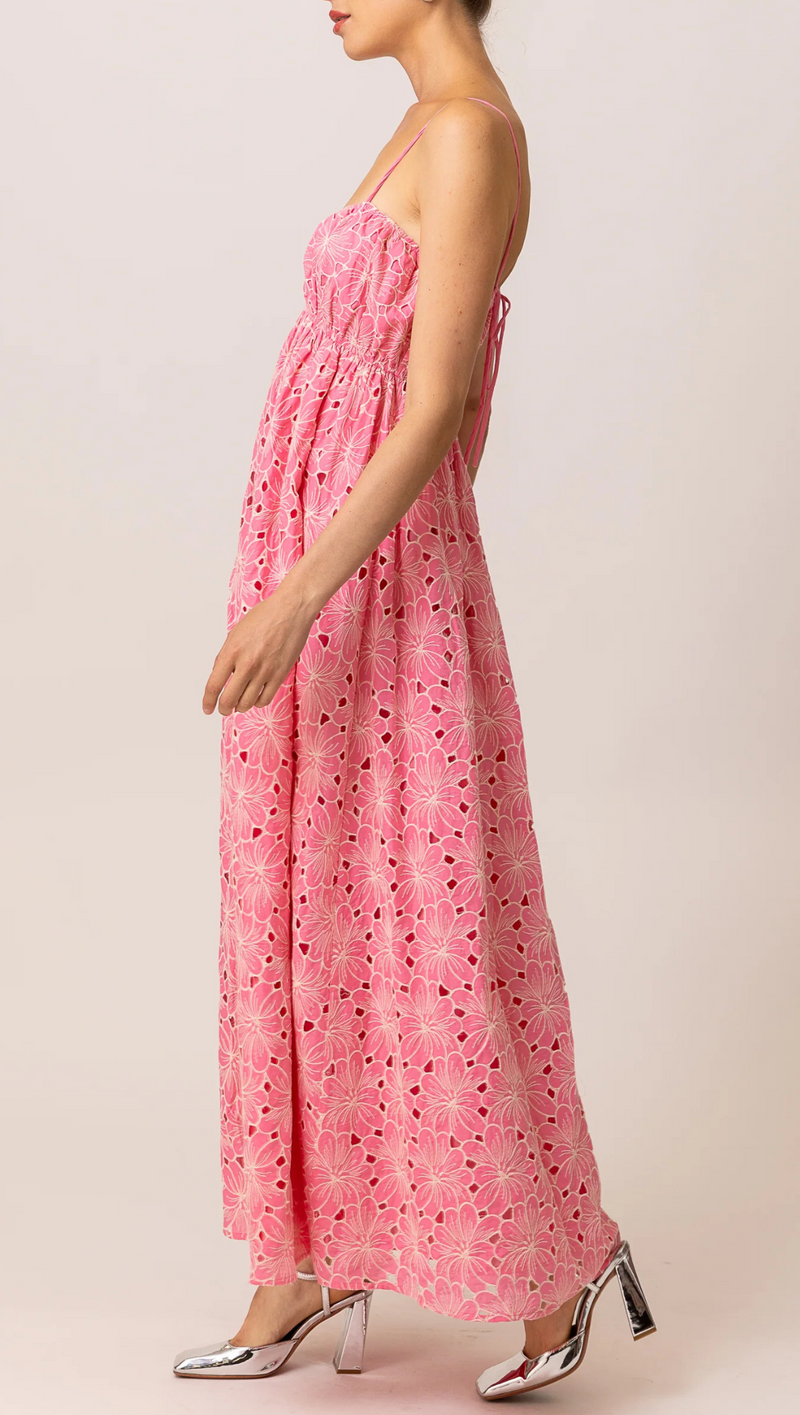 Tasia Plunging Dress - Pink