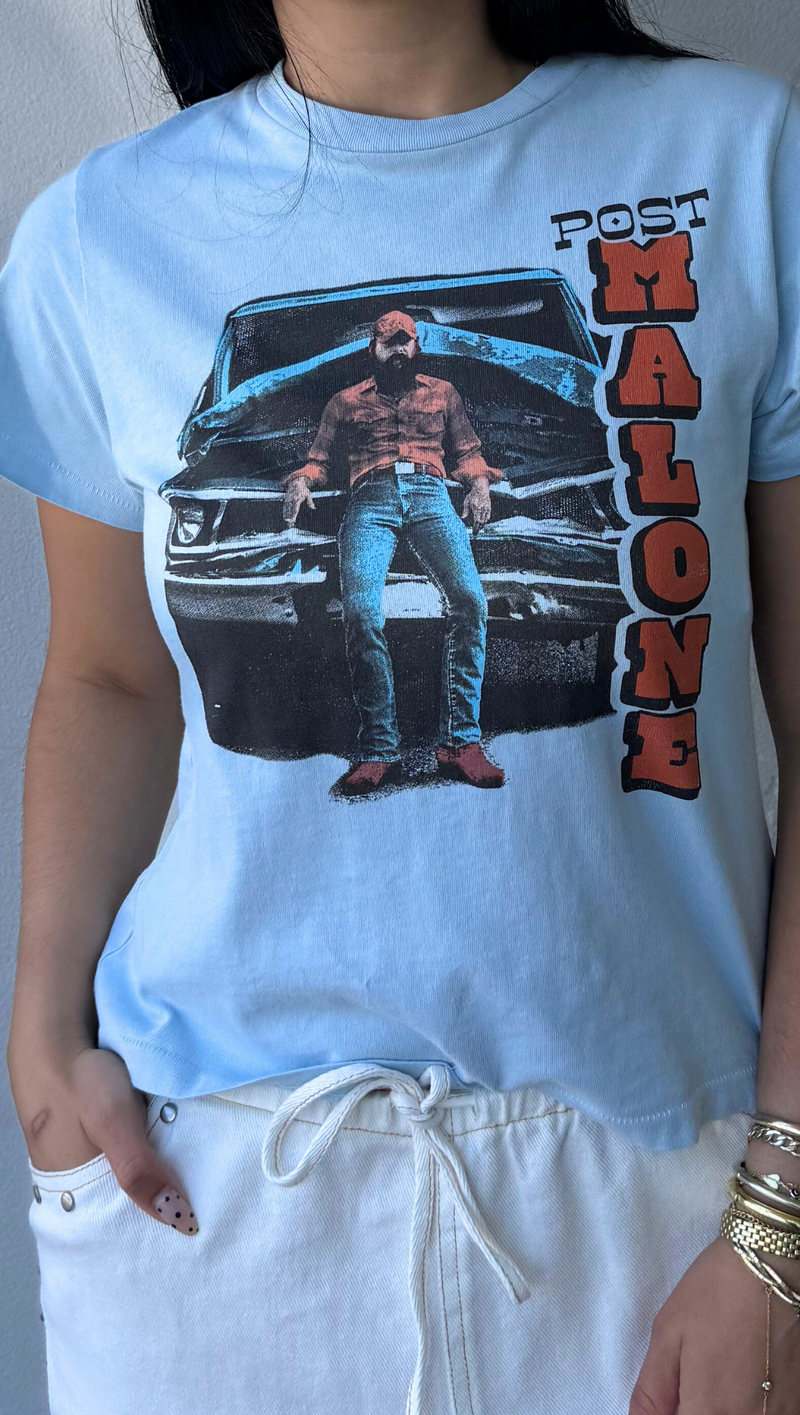 Post Malone Posty and Truck Tee - Baby Blue