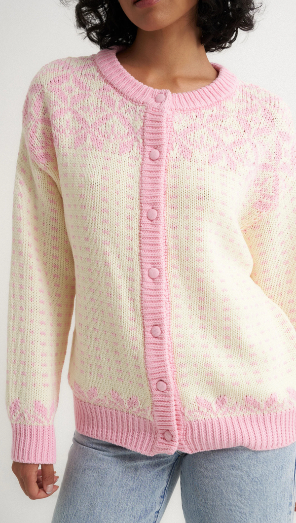 Oversized Maeve Cardigan - Pink