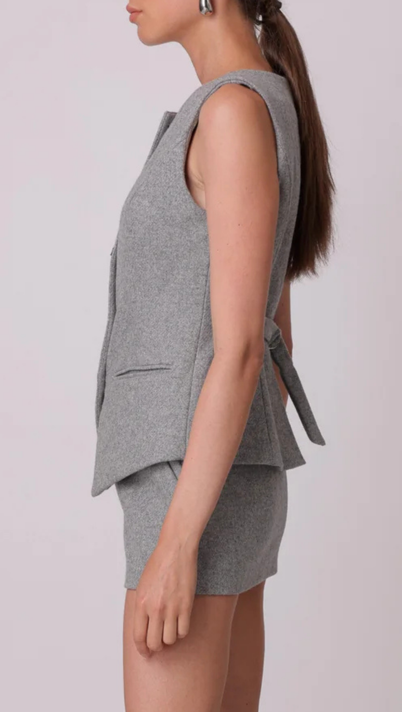 Damson Vest - Grey