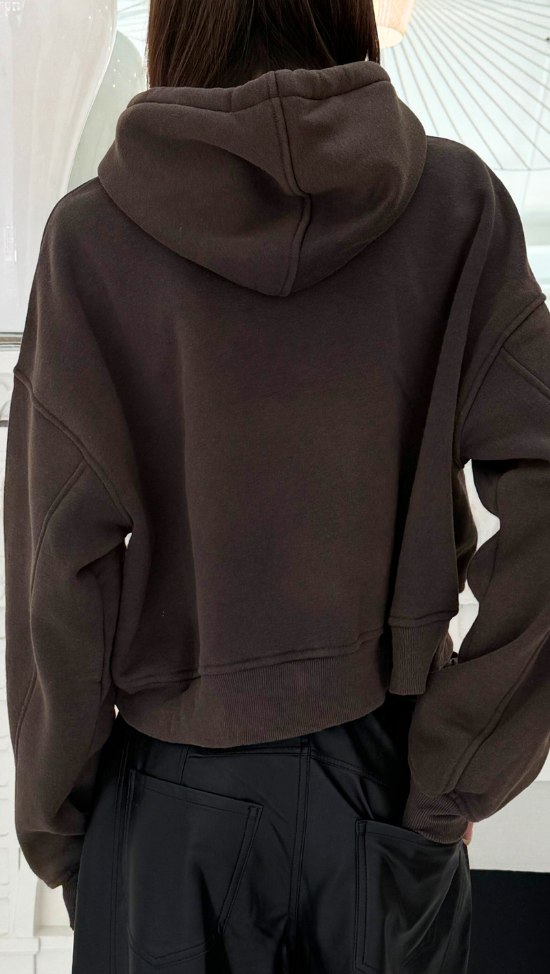 Cropped Pullover - Charcoal