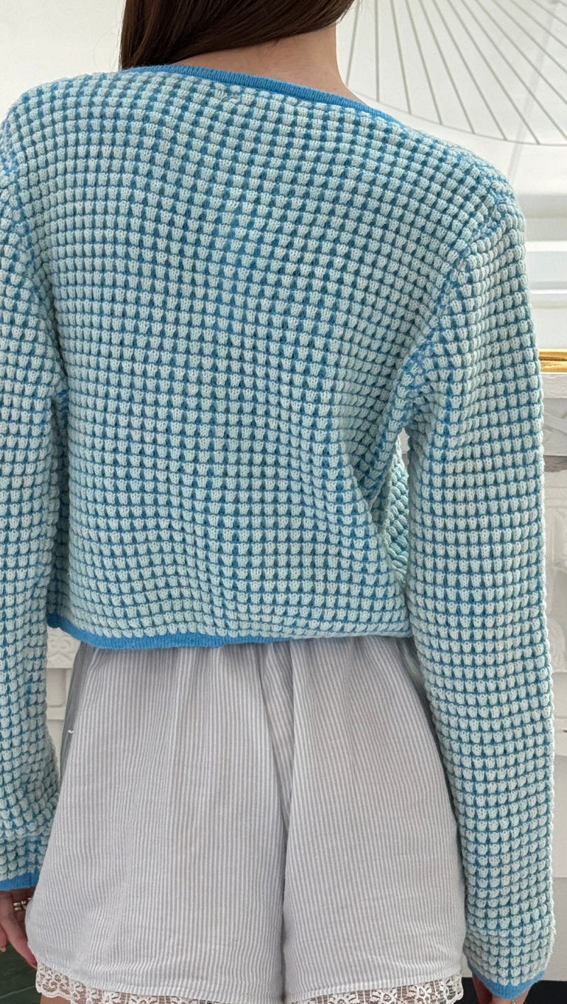 Warm Your Heart Cardigan - French Blue