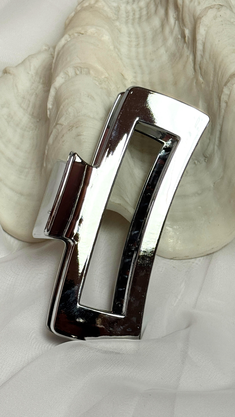 Large Metallic Hair Claw