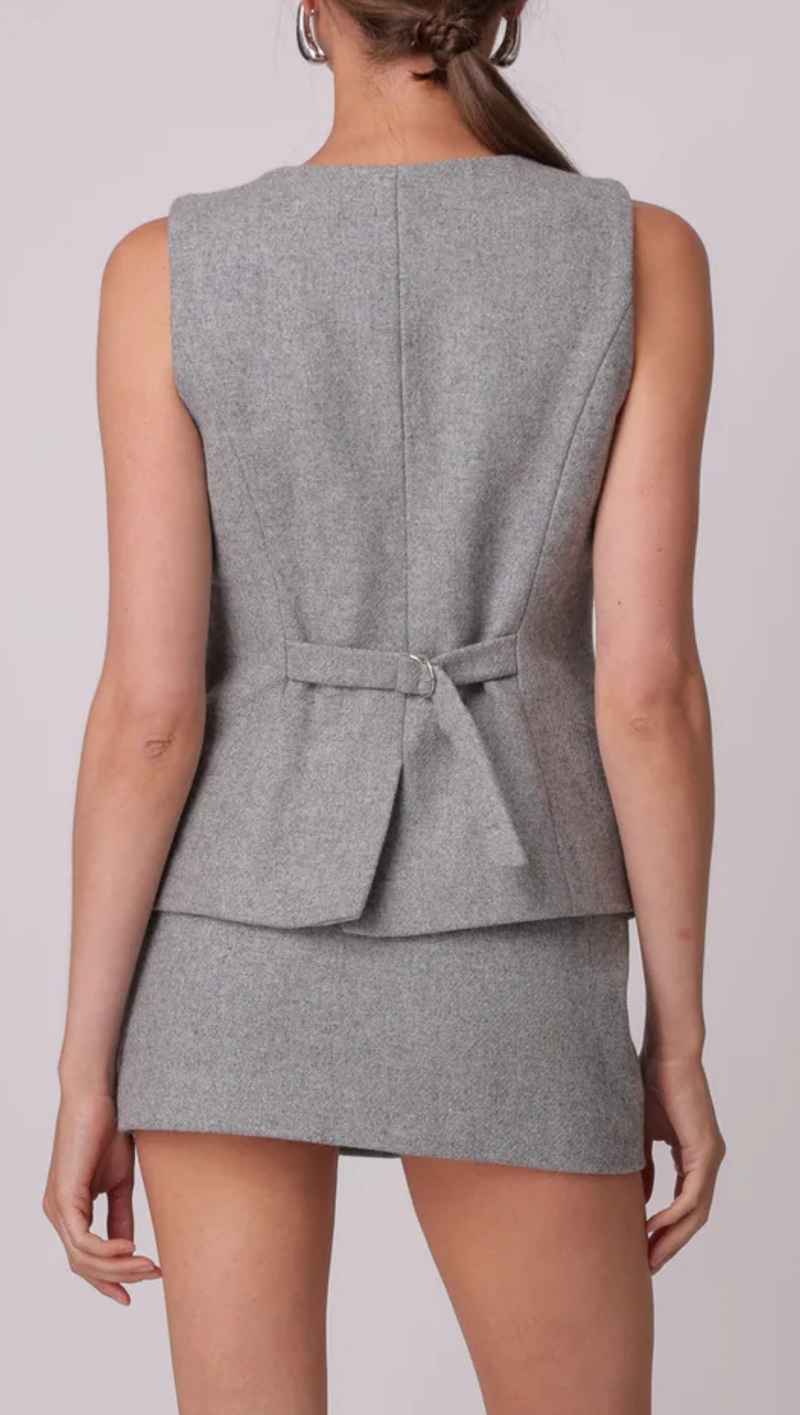 Damson Vest - Grey