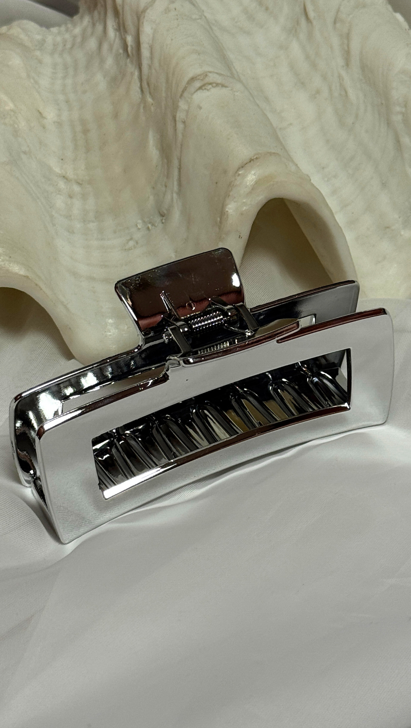 Large Metallic Hair Claw