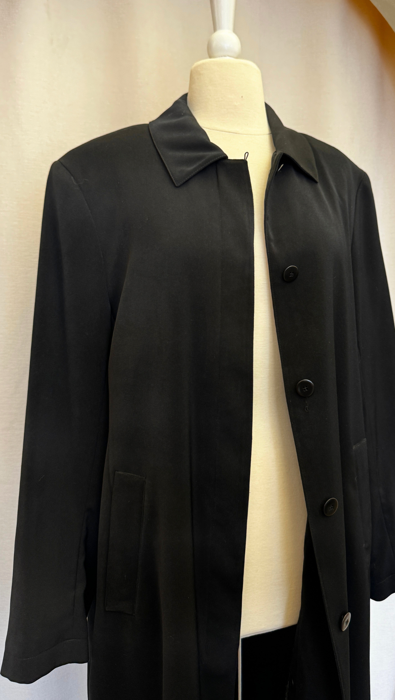 Anne Klein Vintage 90s Minimalist Jacket w Removable Liner OS
