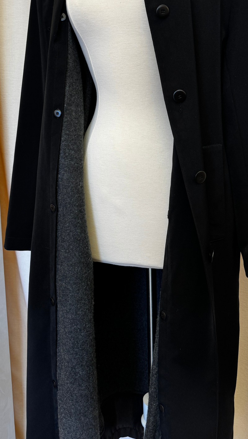 Anne Klein Vintage 90s Minimalist Jacket w Removable Liner OS