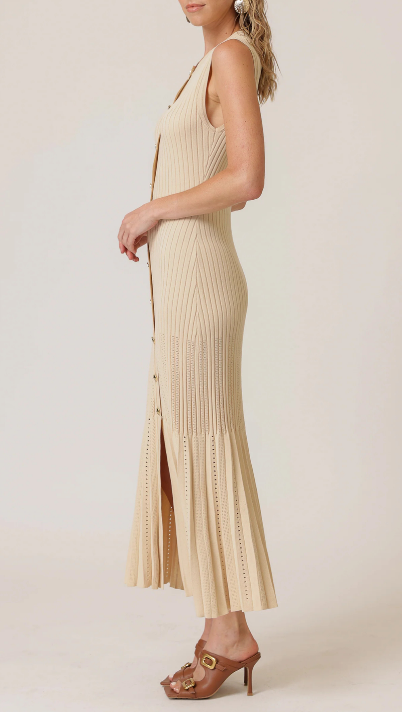 Deliah Midi Dress - Birch