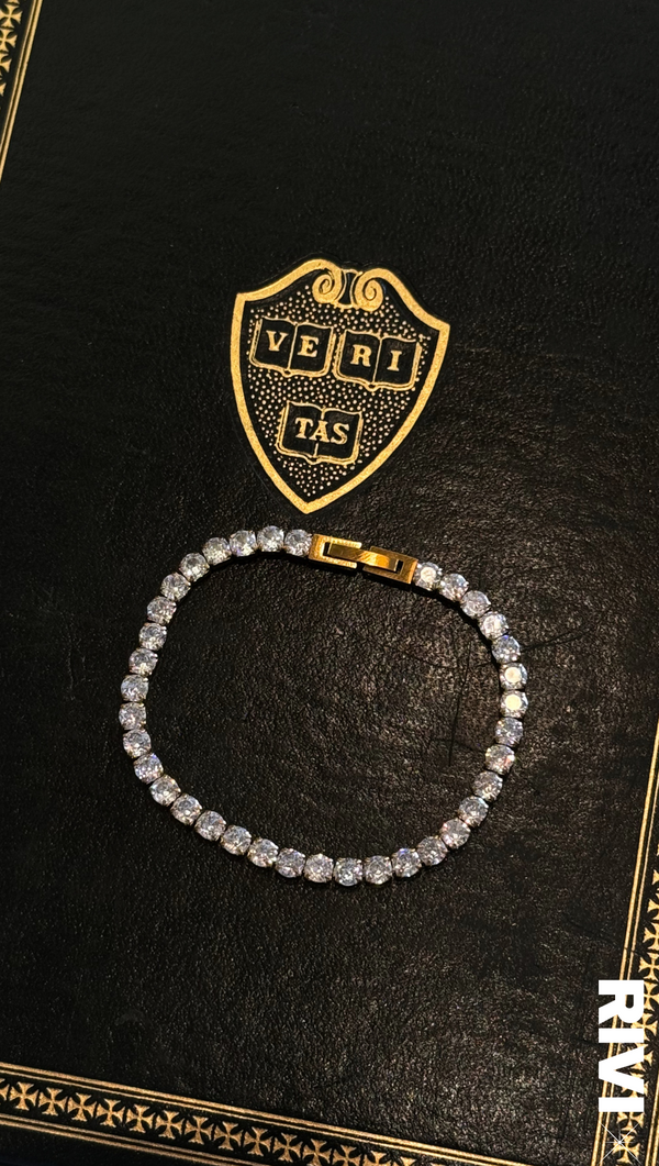 Harley Tennis Bracelet - Gold Plated Stainless Steel