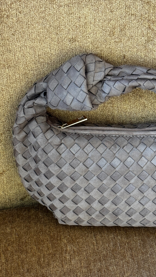 Kerri Handle Bag - Fawn Suede