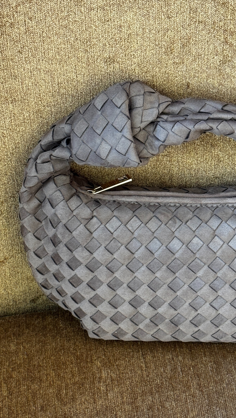 Kerri Handle Bag - Fawn Suede